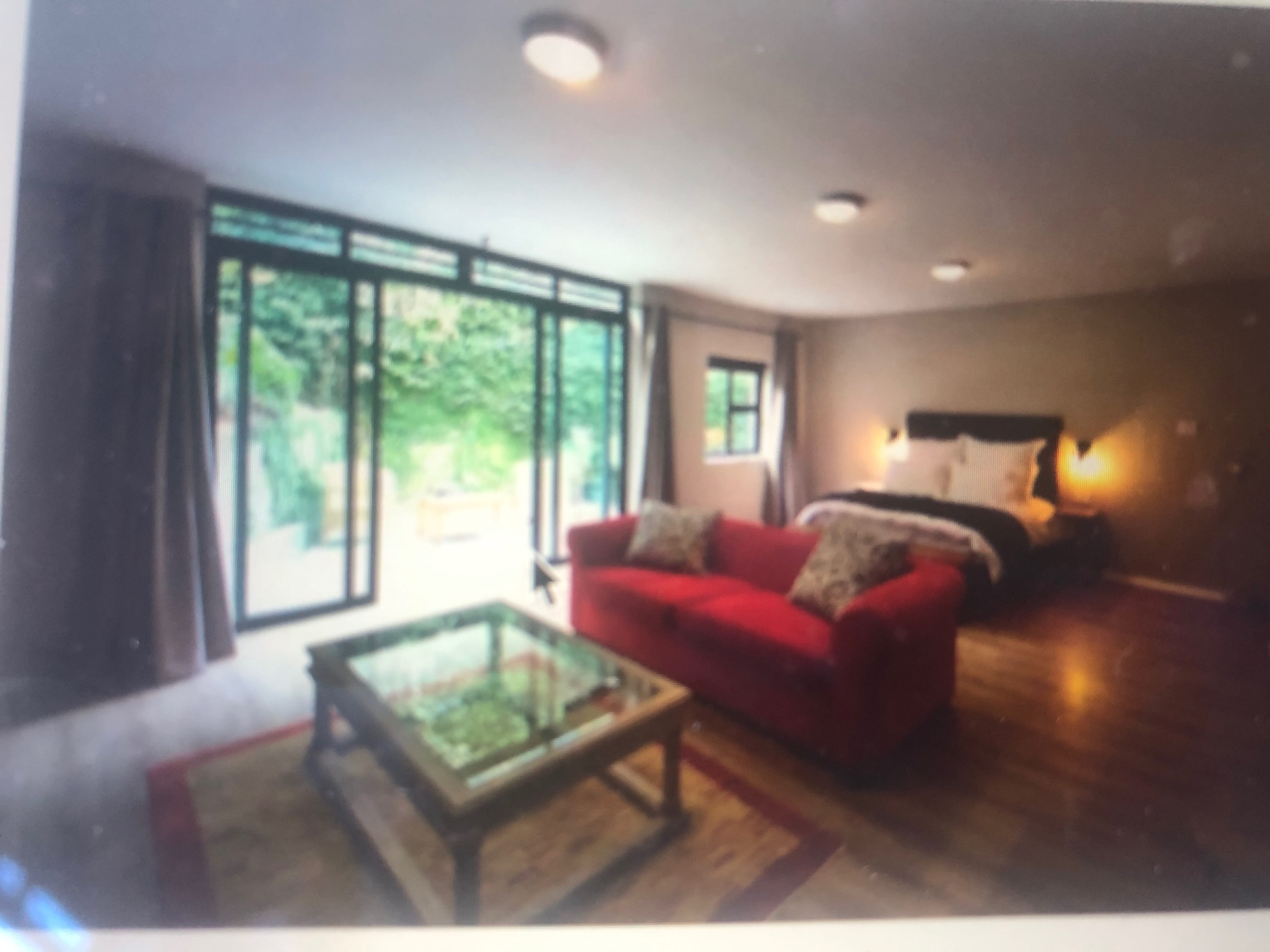 Large west facing studio